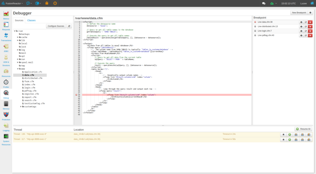 less common ColdFusion errors -ImproperErrorHandling