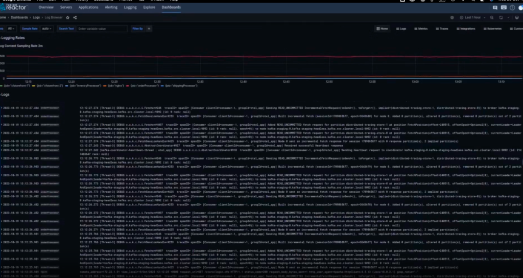 Log monitoring